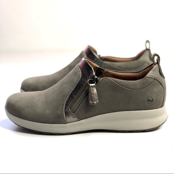 Unstructured by Clarks grey nubuck suede shoes 7 - Picture 4 of 12